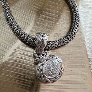 John Hardy pave diamond necklace